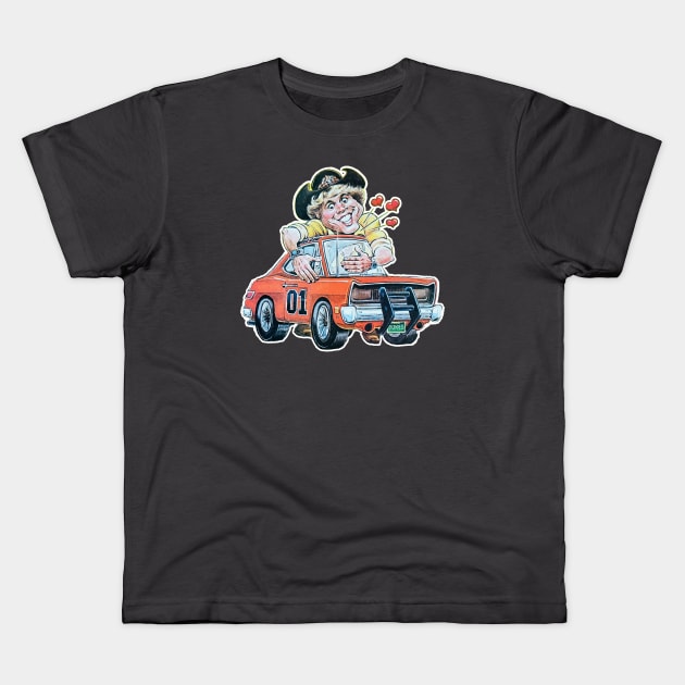 Dukes of Hazzard - Bo and the General Kids T-Shirt by RetroZest